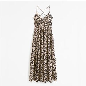Abercrombie Viscose Blend Button Front Maxi Dress Size S